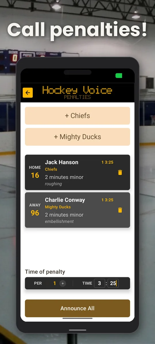 Call penalties