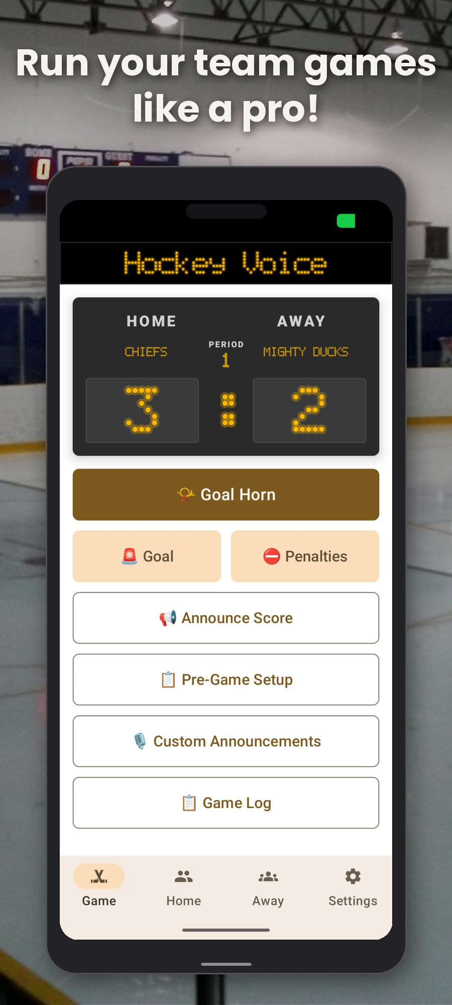 Run your team games like a pro!